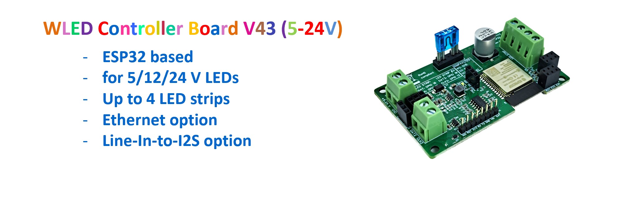 WLED Controller Board V43