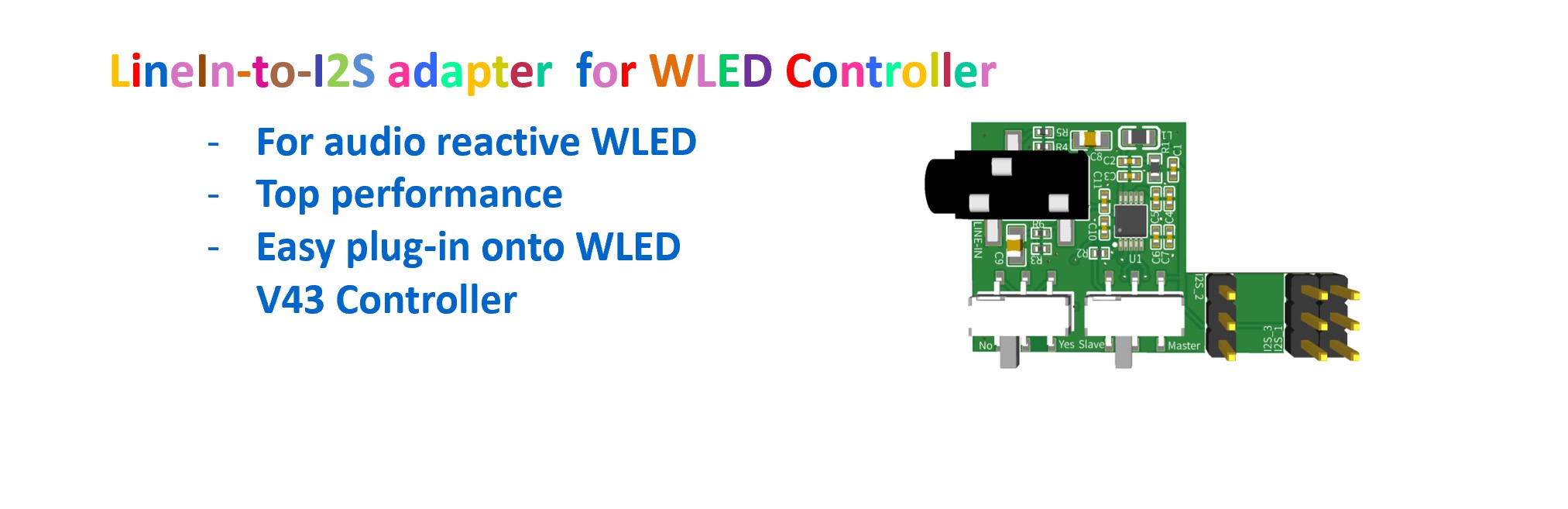 WLED LineIn-to-I2S Adapter