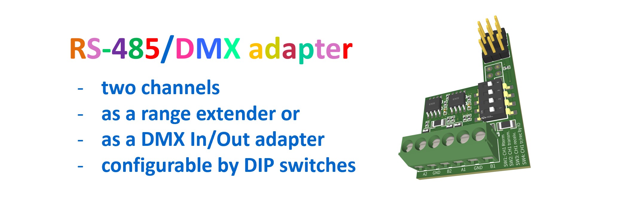WLED RS-485/DMX adapter